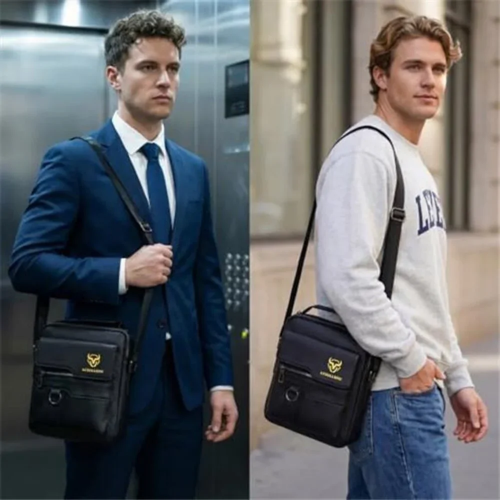 Shoulder Bag for Men Crossbody Bags Leather Sling Bag Messenger Bags